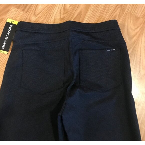 DKNY Jeans Womens Mid Rise Ponte Pants S Black Gray - Picture 4 of 7